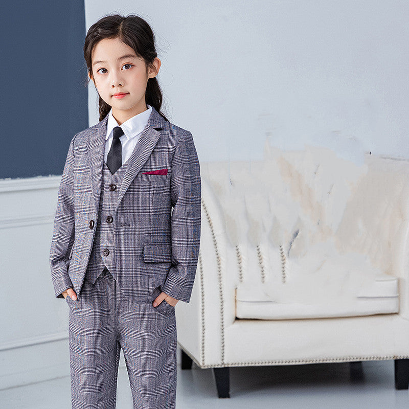 Girls Formal Suit Set - Little Girl Stage Performance Outfit