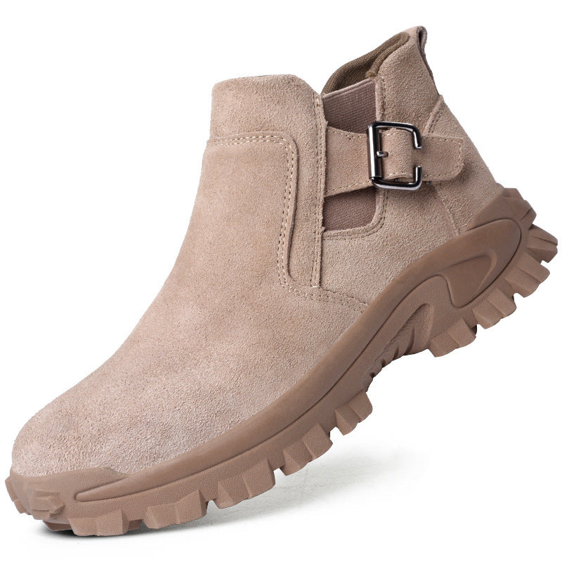 Cowhide Safety Shoes Work Boots - Industrial Steel Toe Protection Footwear
