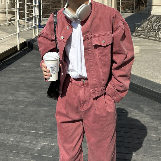 Beautiful Pairing With Loose Fitting Denim Retro