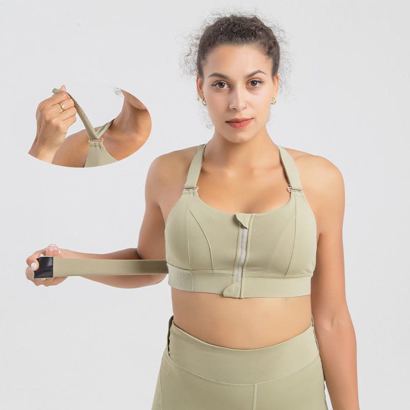 Plus Size Front Zipper Seamless Push-Up Bra - Wireless Comfort & Support