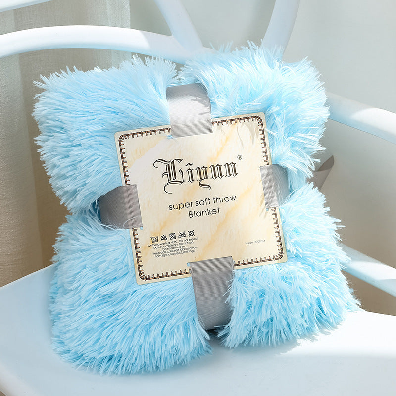 Super Soft Coral Fleece Blanket Warm Cozy Bedding Blanket Fluffy Sofa Bedding Airplane Hotel Throw - 14 Colors Multiple Sizes