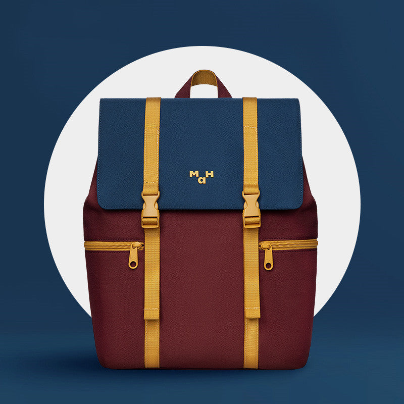 Men's And Women's Fashion Contrast Color Backpack