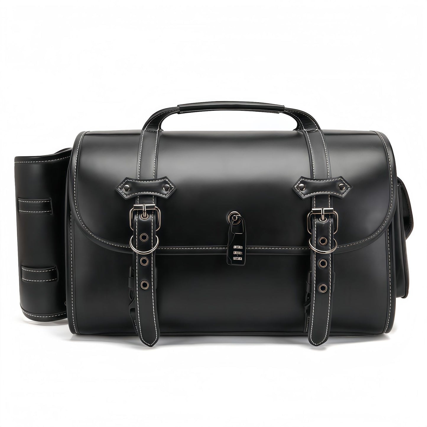 Motorcycle Side Bag with Coded Lock - Dark Punk Style