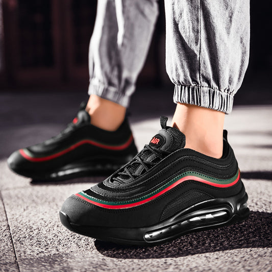 New Autumn Sports And Leisure Air Cushion Shock-absorbing Running Shoes - Men's Athletic