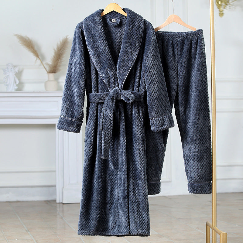 Flannel Comfortable Thermal Pajamas Suit - Women's Cozy Winter Sleepwear Set