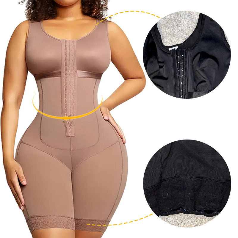 Women's Plus Size Body Shaping Corset - Purple One-piece Hip Lift Multiple Sizes