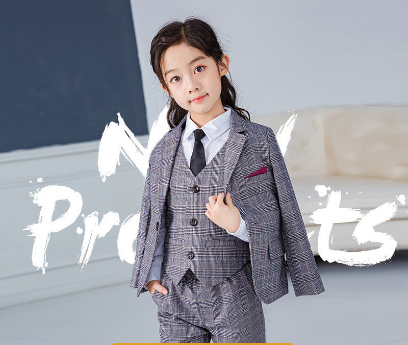 Girls Formal Suit Set - Little Girl Stage Performance Outfit