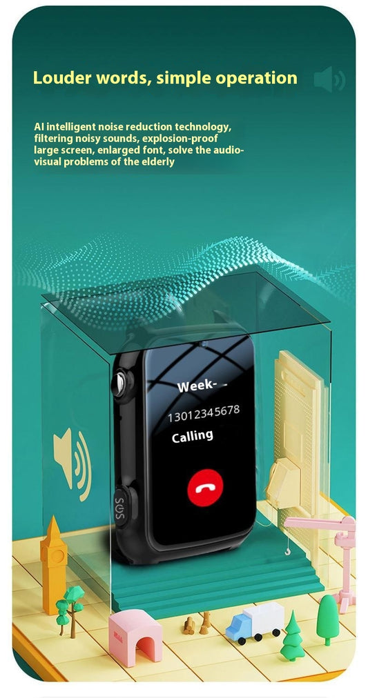 Smart device with screen displaying phone call interface on a teal background