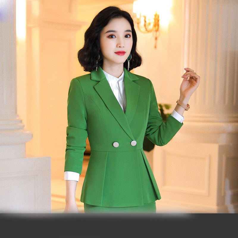 Fashion Women's Solid Color Professional Wear Suit