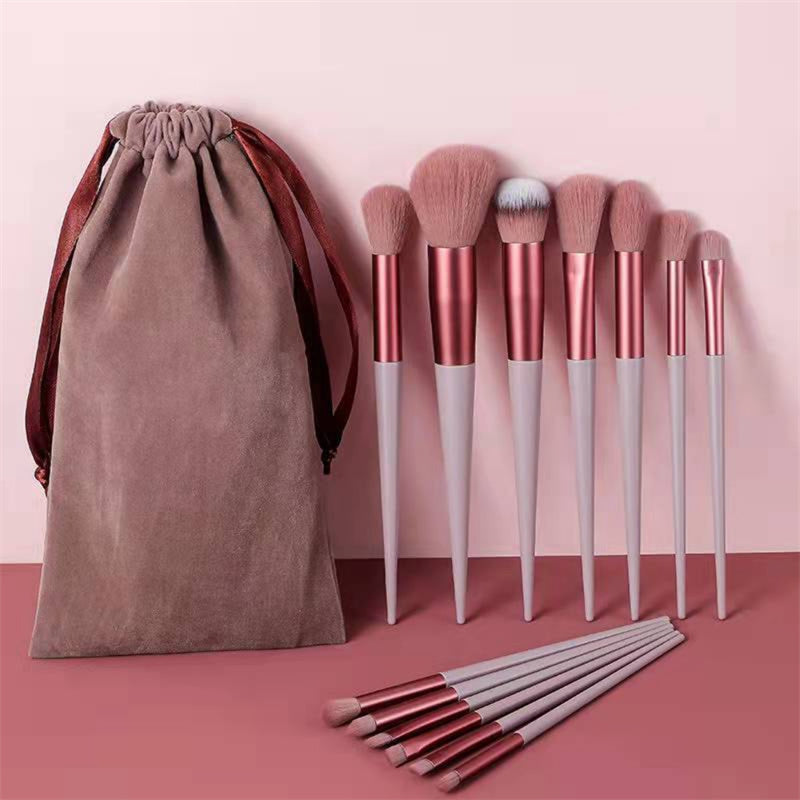 13Pcs Makeup Brush Set Make Up Concealer Brush Blush Powder Brush Eye Shadow Highlighter Foundation Brush Cosmetic Beauty Tools - 17cm