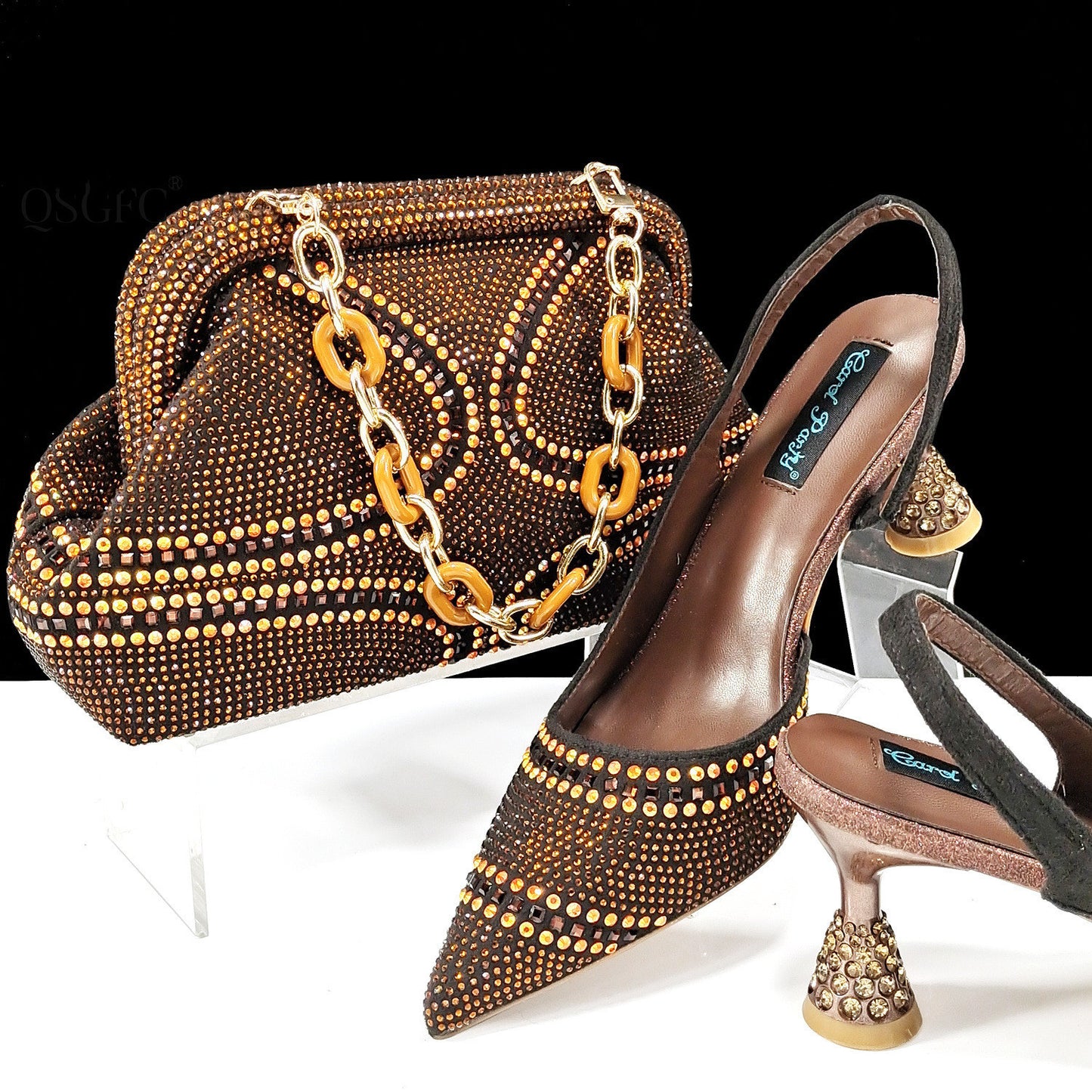 Women's Pointed Toe Shoes & Bag Set - Adult Low-Cut Fashion Suit