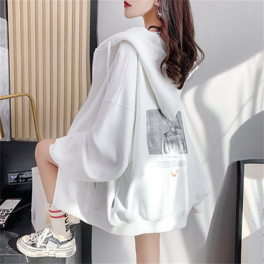 Temperament Hooded Top Plus Size Jacket