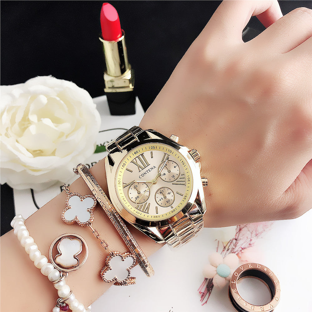 Women's Diamond Mesh Strap Watch - Fashion Quartz