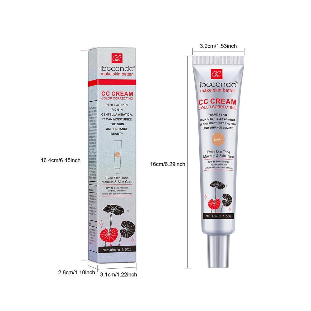 Women's CC Cream - Moisturizing Waterproof Makeup Concealer Dark Shade