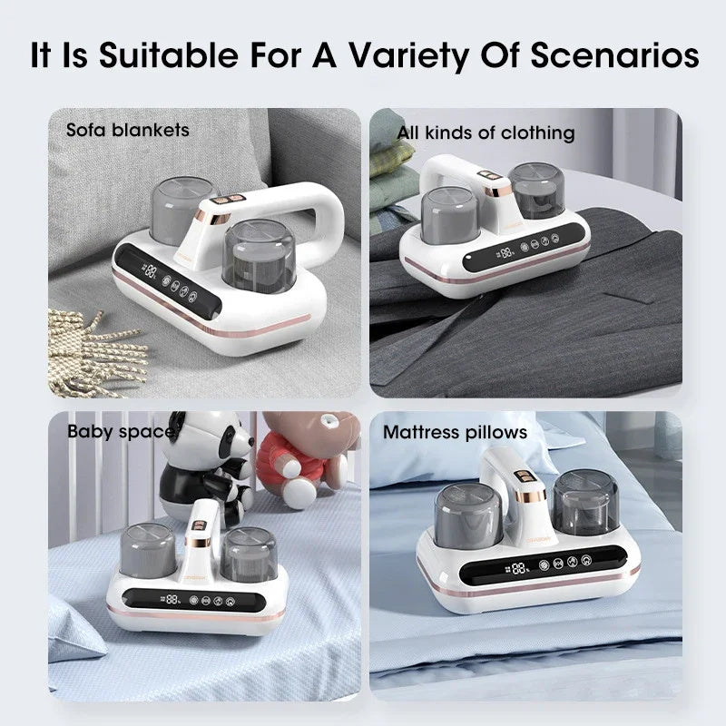 Mattress Vacuum Mite Remover - Cordless UV Sterilizer 100W