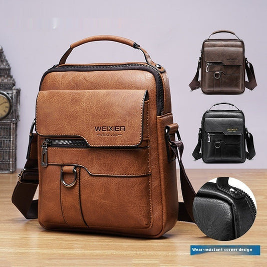 Rabat PU Leather Flap Messenger Bag