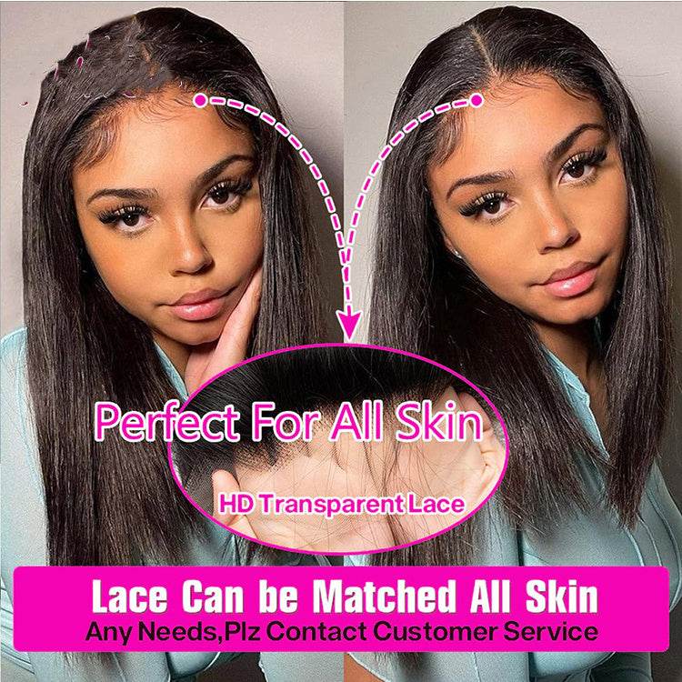 13x4 Lace Frontal Bob Straight Wig Human Hair - Millivan supplies