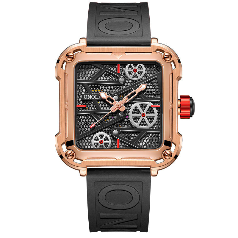 ONOLA Men's Hollow Automatic Watch - 44mm Luxury