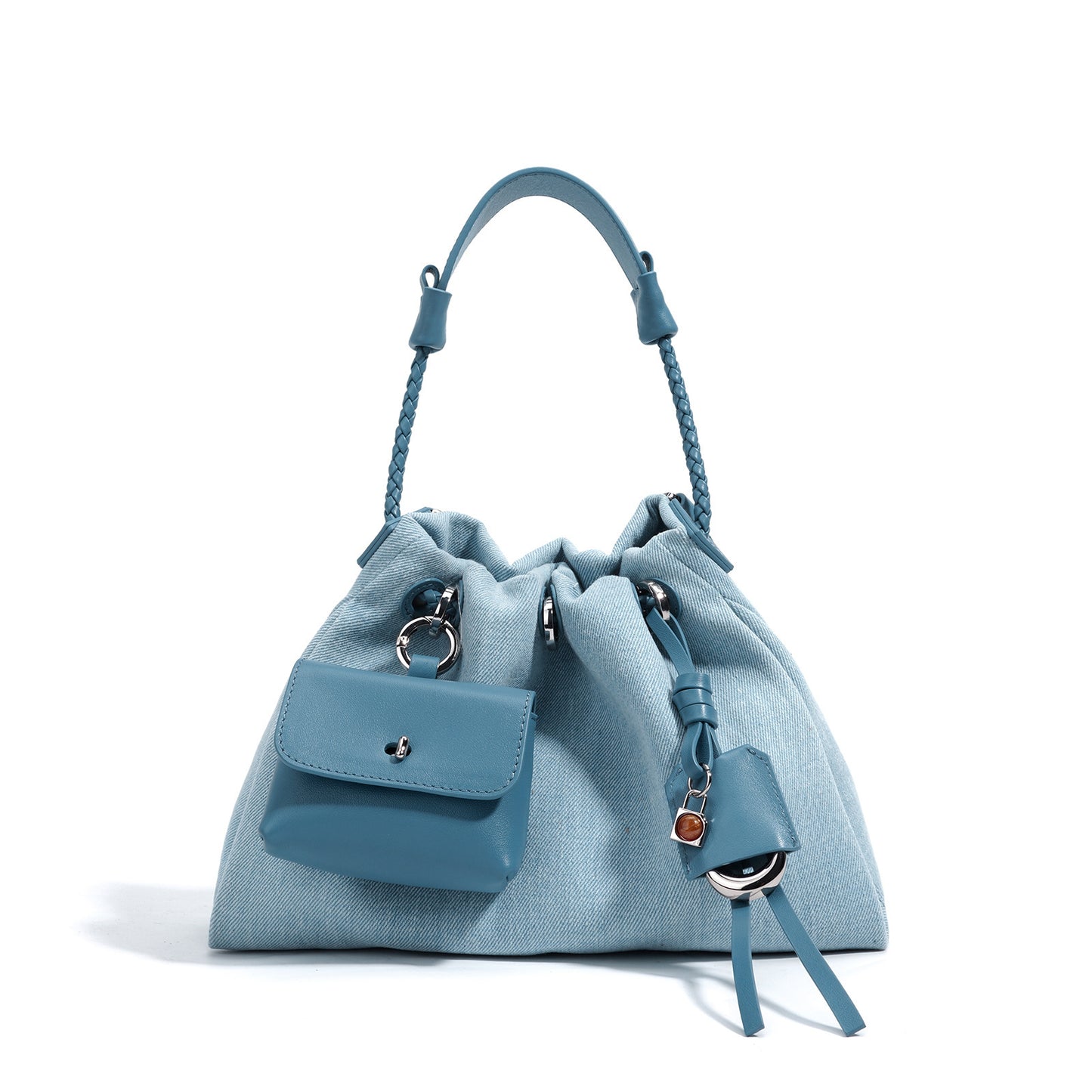 Denim Series Handbag - Leather Special Interest Design Urban Simplicity Bag