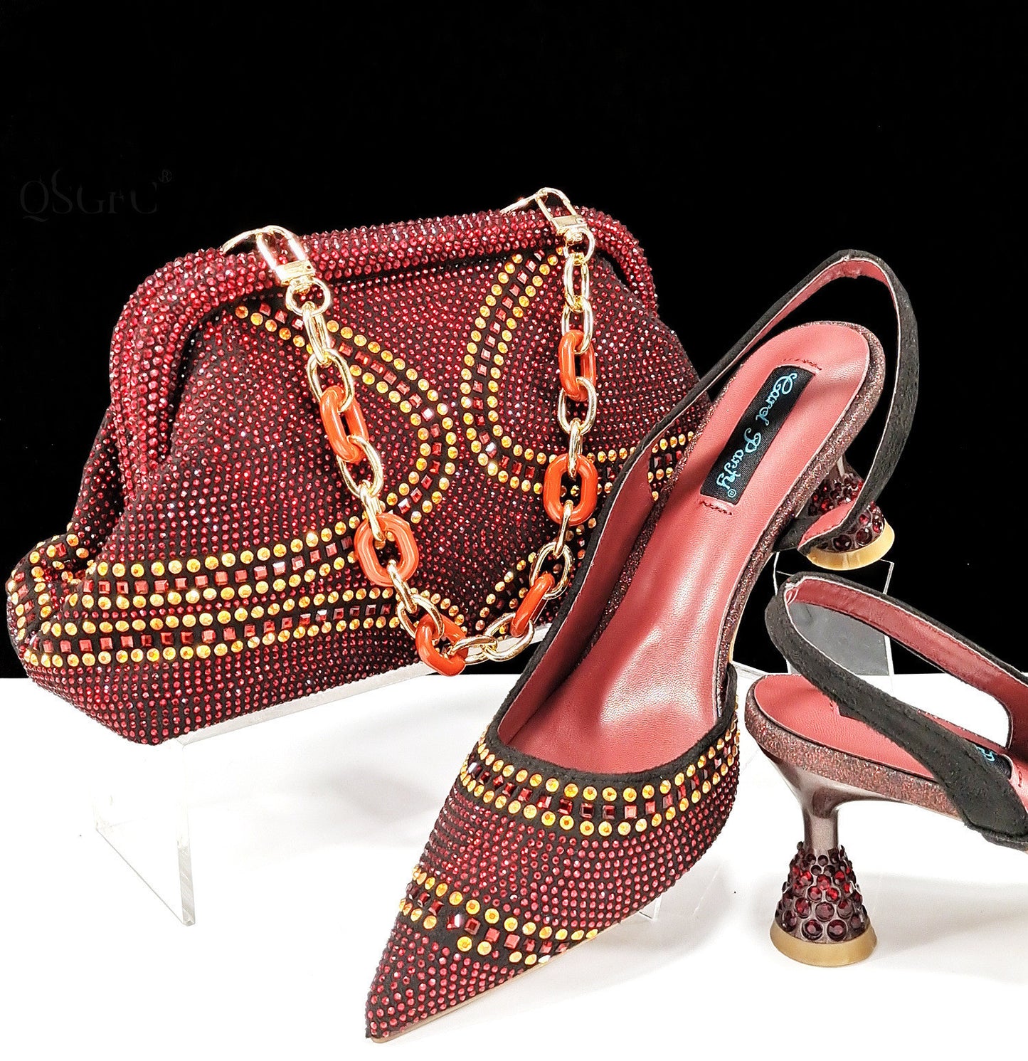 Women's Pointed Toe Shoes & Bag Set - Adult Low-Cut Fashion Suit