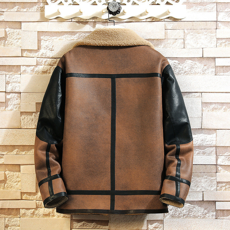 Women's Plus Size Suede Jacket - Brown Color Multiple Sizes