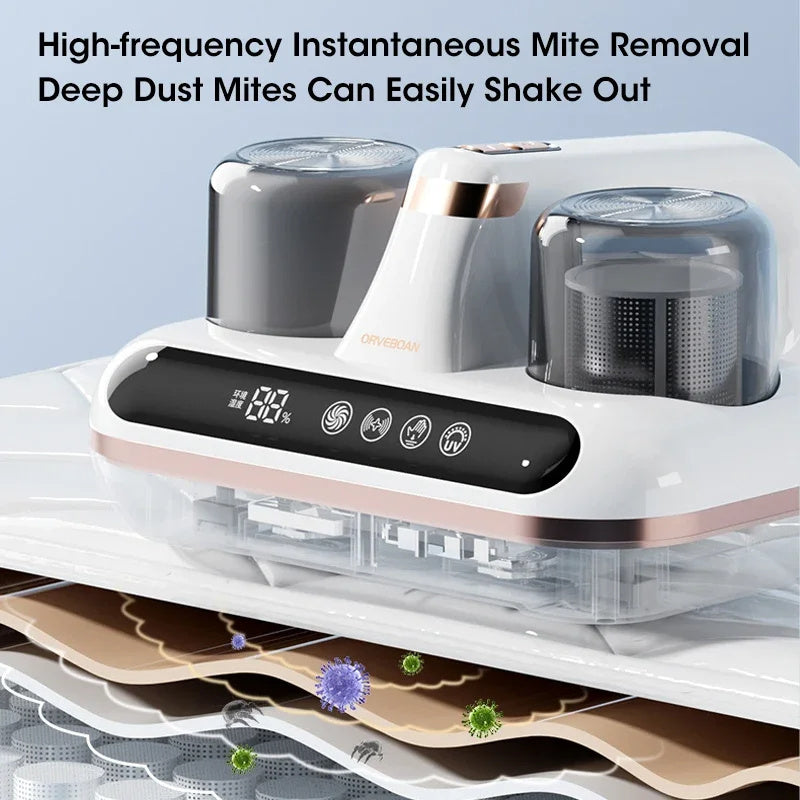 Mattress Vacuum Mite Remover - Cordless UV Sterilizer 100W