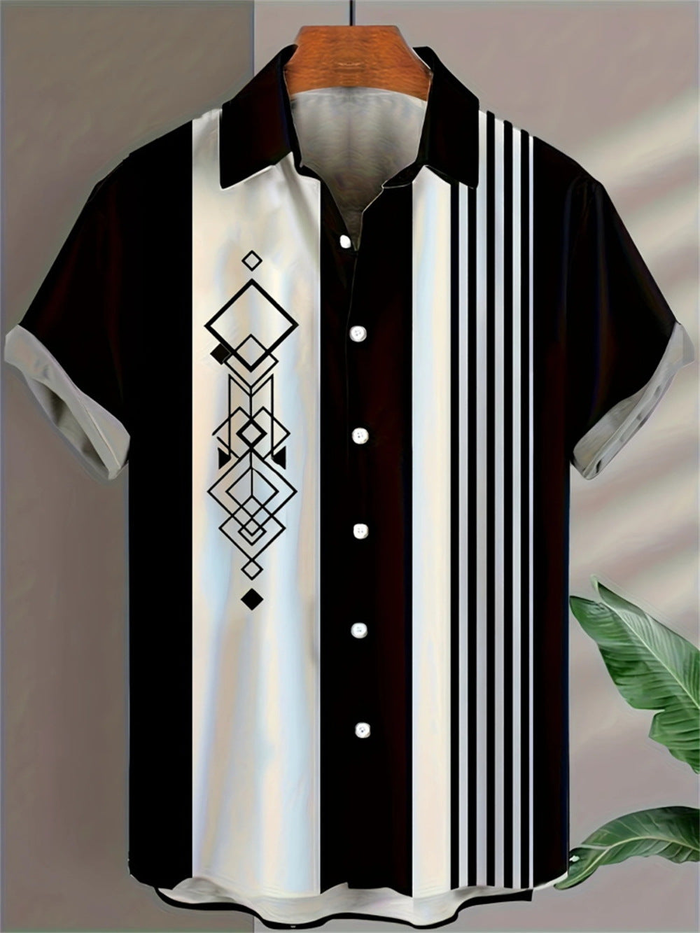 Men's 3D Printed Retro Fashion Shirt - All-Matching Vintage Style