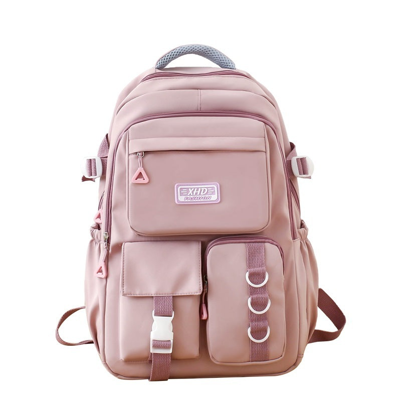 Cartoon Graffiti High School Student Large Capacity Schoolbag