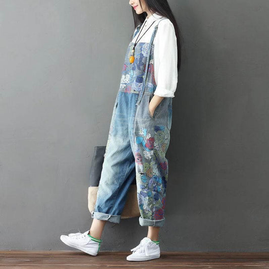 Women's Fashion Vintage Patchwork Jeans - Millivan supplies