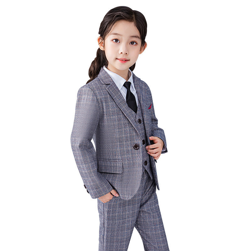 Girls Formal Suit Set - Little Girl Stage Performance Outfit