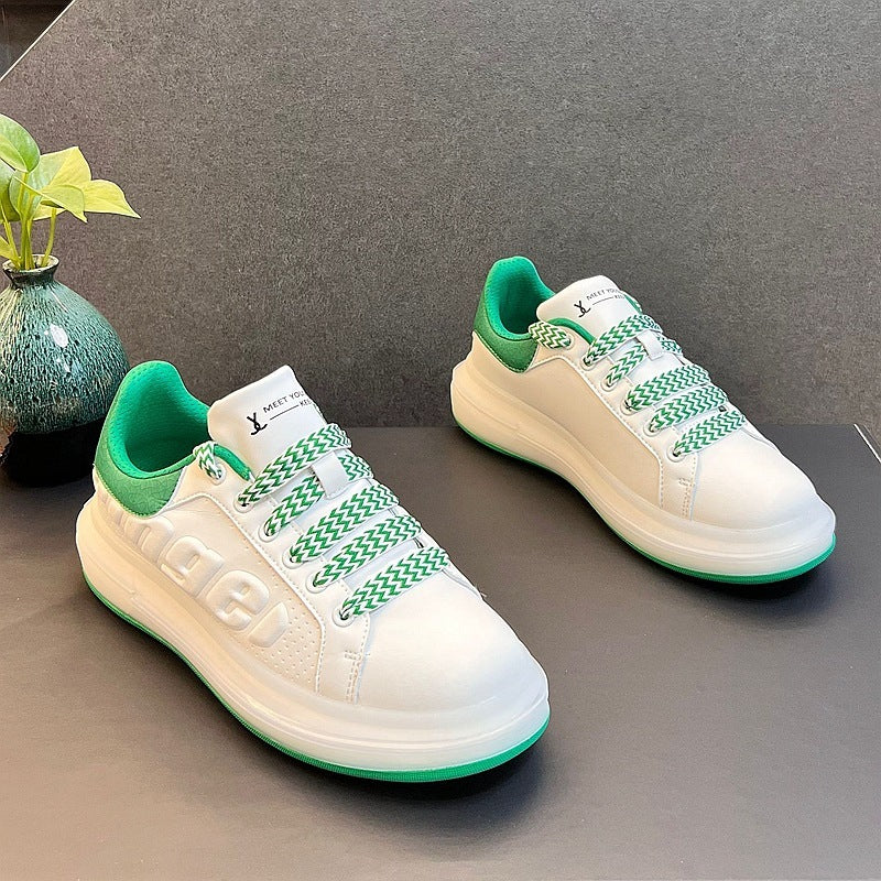 Korean Version Of A Hundred Casual Thick Bottom To Increase The Height Of Spring And Autumn Shoes