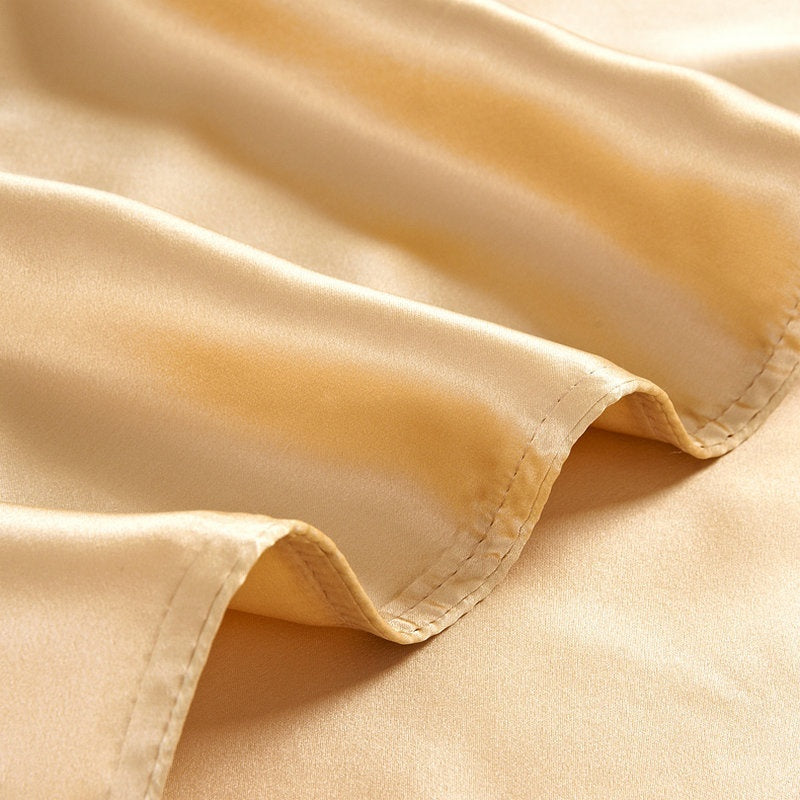 Silk Bed Sheet Fitted Sheet Four-piece Set Nordic Style