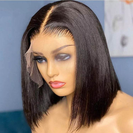 13x4 Lace Frontal Bob Straight Wig Human Hair - Millivan supplies