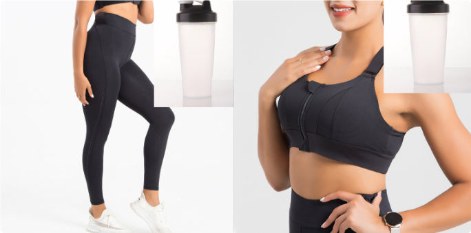Front Zipper Seamless Push-Up Bra - Wireless Comfort & Active Support