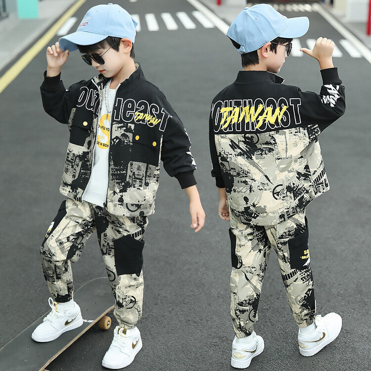 Children's Fashion Casual Exercise Sweater Pants Suit