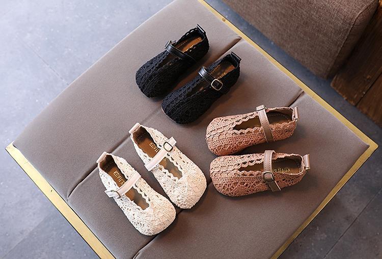Girls Princess Shoes - Soft Sole Breathable Woven Toddler Sandals