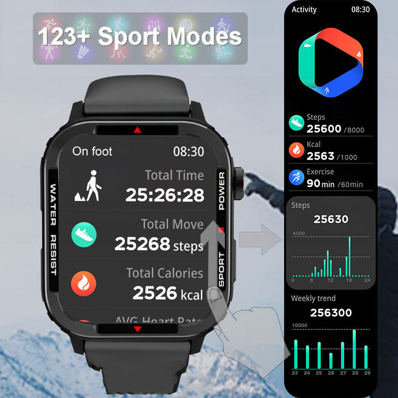 Bluetooth Sports Smartwatch - Health Monitor
