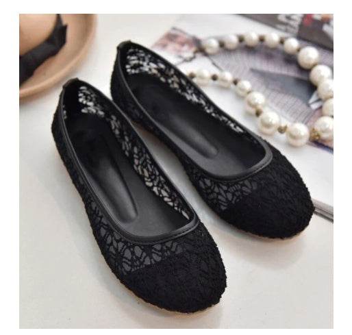 Hollow Breathable Lace Mesh Shoes For Women - Millivan supplies
