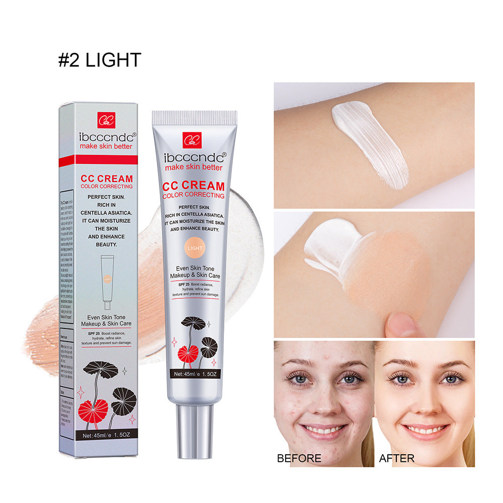 Women's CC Cream - Moisturizing Waterproof Makeup Concealer Dark Shade
