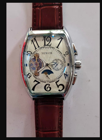 SEWOR Men's Tourbillon Mechanical Watch - Stars Design