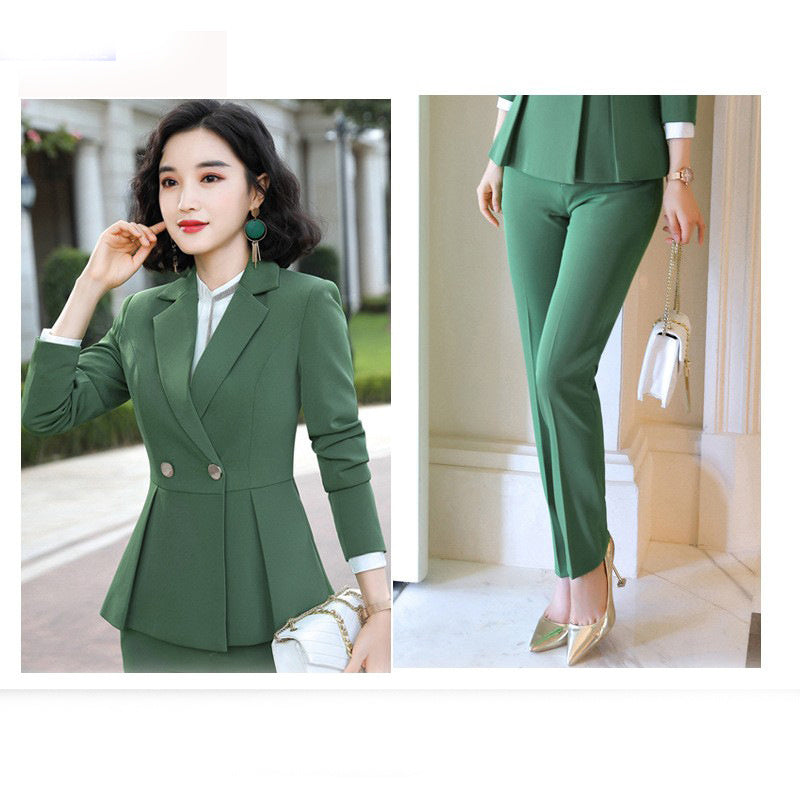 Fashion Women's Solid Color Professional Wear Suit