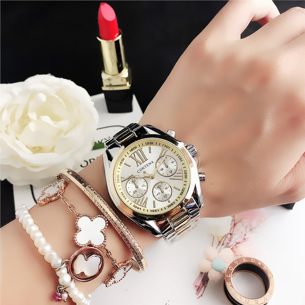 Women's Diamond Mesh Strap Watch - Fashion Quartz
