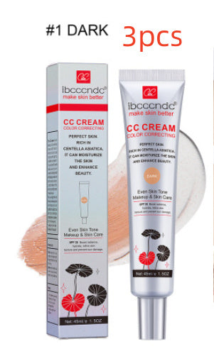 Women's CC Cream - Moisturizing Waterproof Makeup Concealer Dark Shade