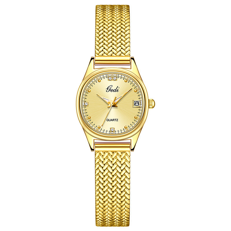 Vintage Waterproof Quartz Watch - Korean Style
