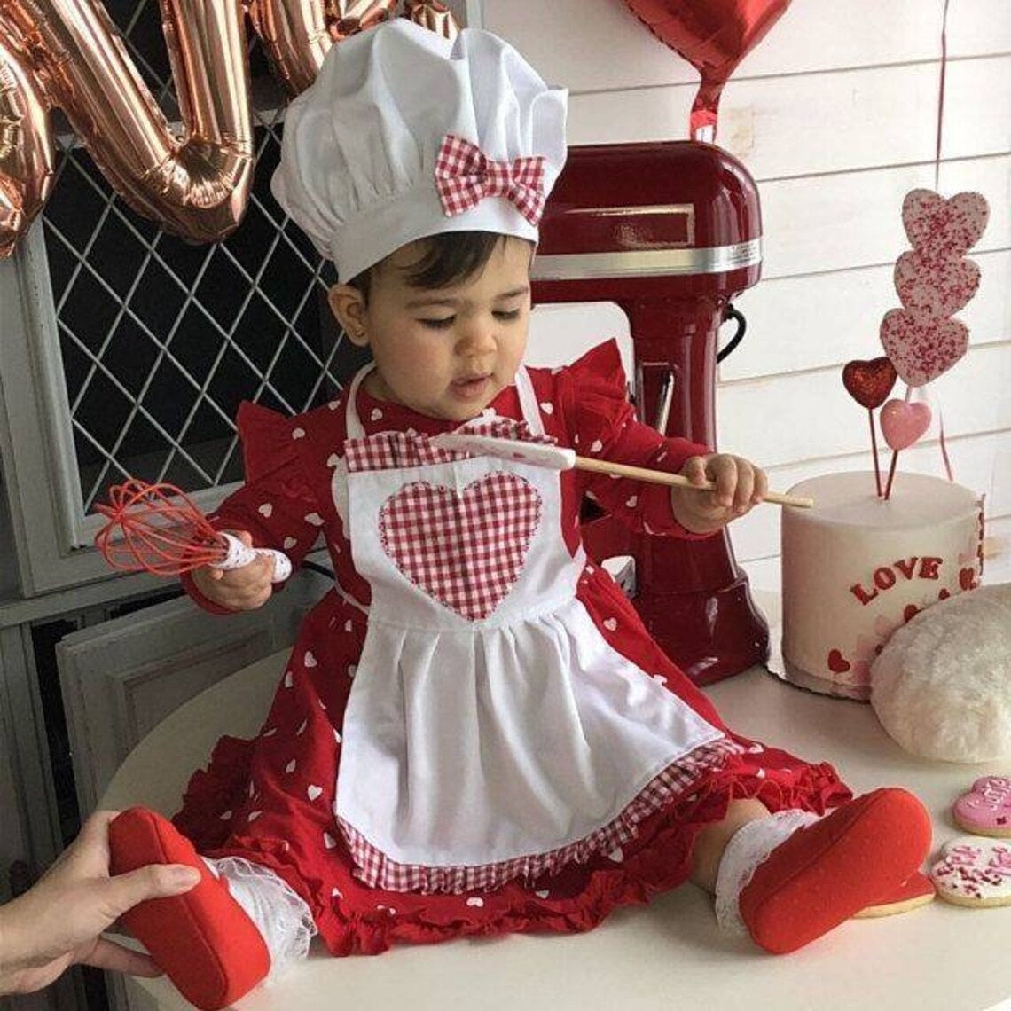 Adorable Baby Chef Photography Costume - Perfect for 100 Days Photo Shoot