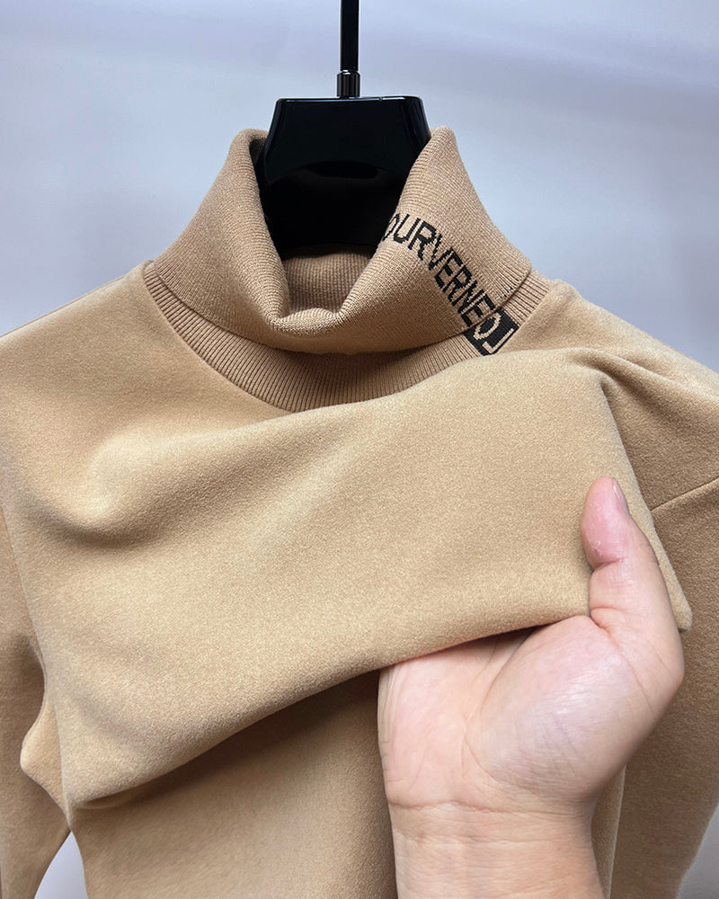Double-sided Dralon High Lapel Underwear Blouse Autumn And Winter