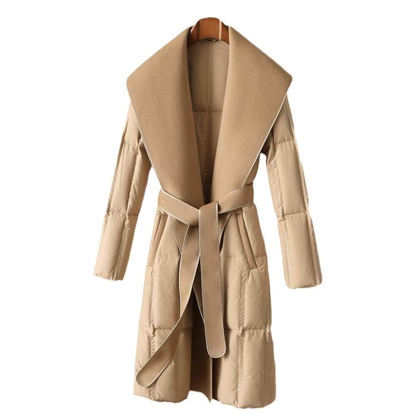 Fashion Women's White Duck Down Jacket Coat - Millivan supplies