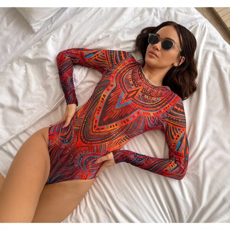 Women's One-Piece Bikini Swimsuit - Adult European American Style