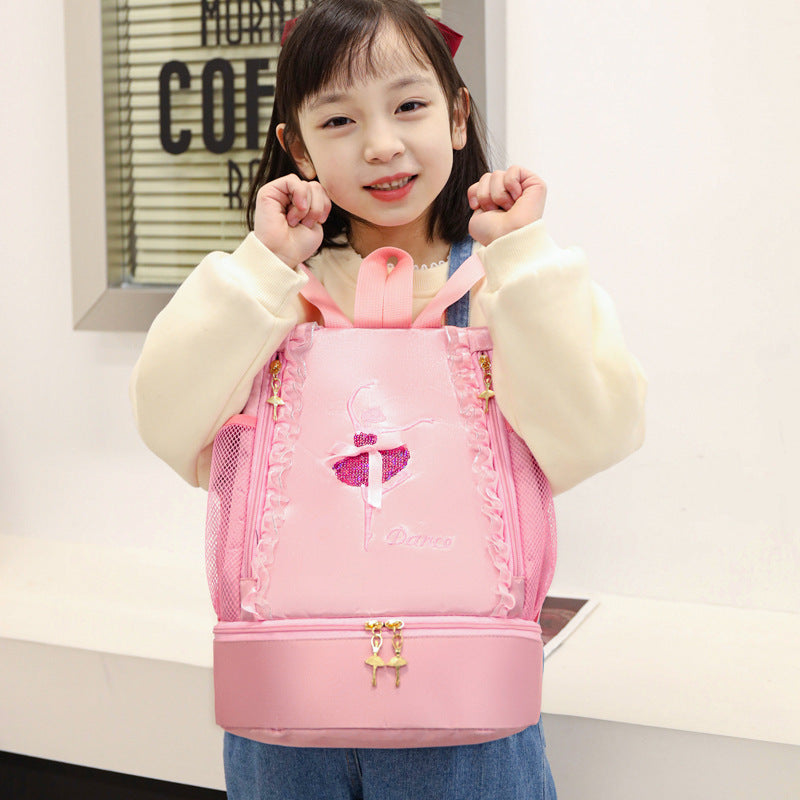 Children's Shoulder Dance Backpack Latin Ballet School Bag