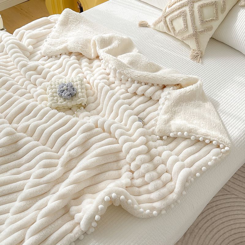 Premium Dehaired Angora Blanket - Luxury Nap Sofa Cover Throw